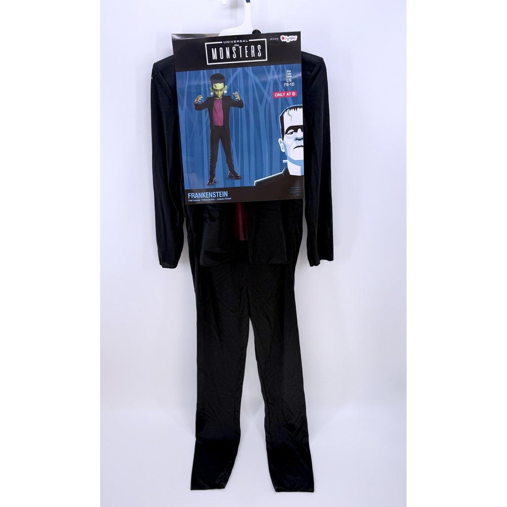 Universal Monsters Frankenstein Child Costume Black Large 10-12 New Disguise